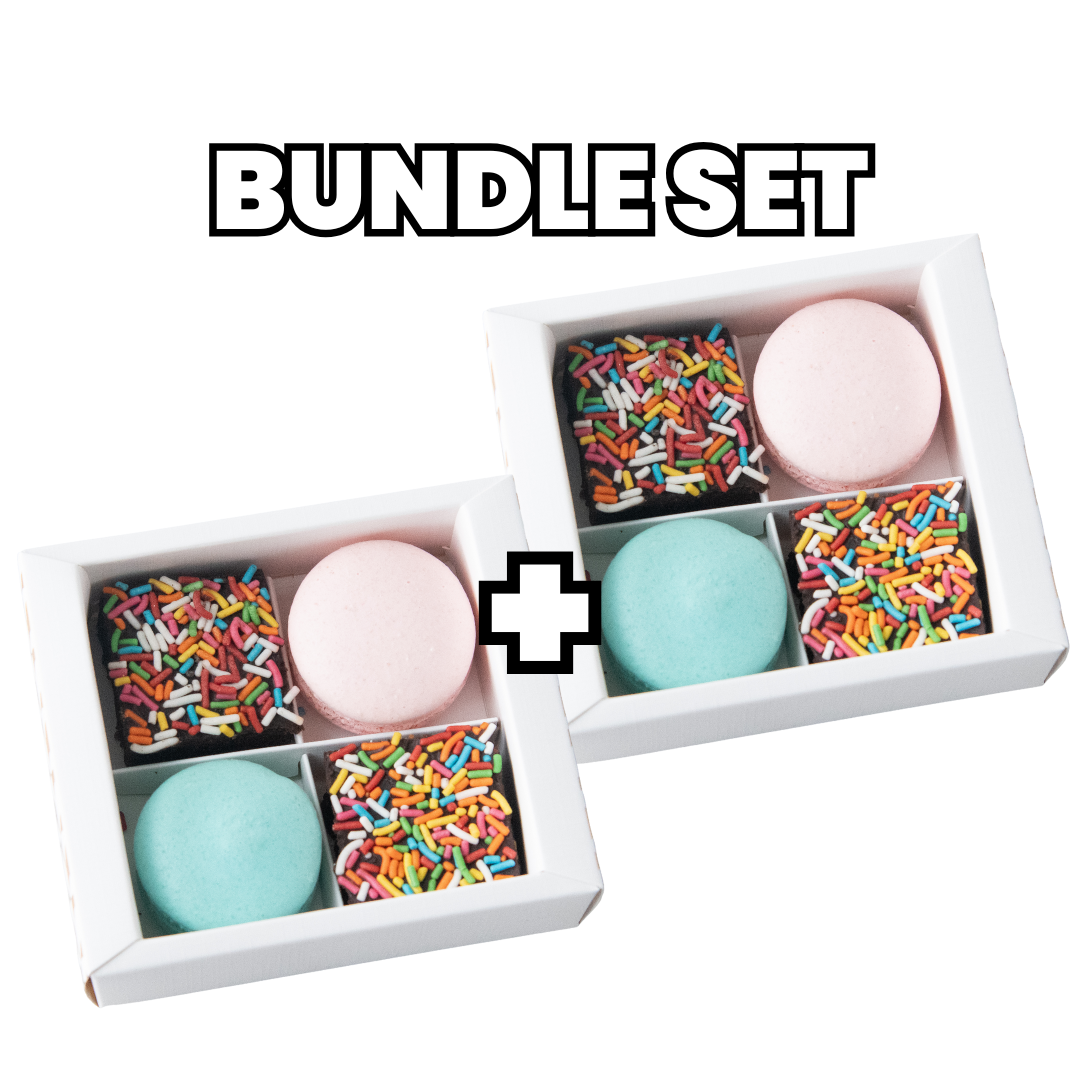 Bundle Set | 4pcs Macaron and Brownie Gift Set bundle of 2 | (U.P $41.60)