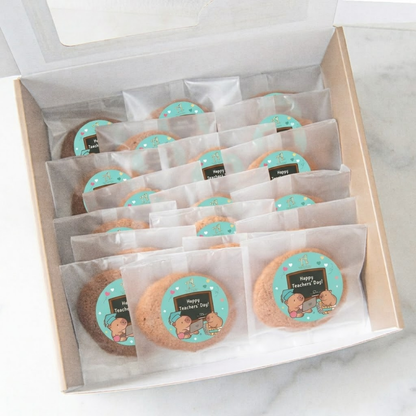 Happy Teacher's Day l Chocolate Chip Cookies 1pc x 20 packs (Individual Packed) | Halal Certified | Limited Qty 1st 100 Order | $25.8 Nett