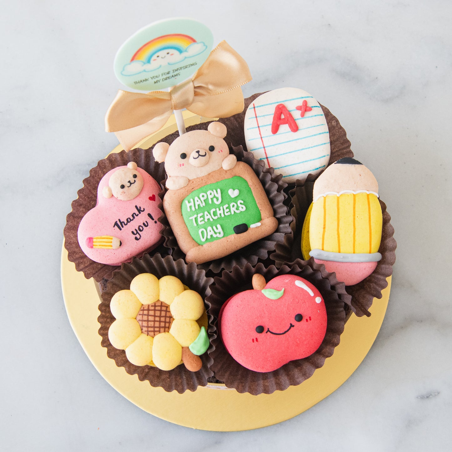 Happy Teacher's Day | A+ Appreciation Macaron Brownie Surprise | $55.80 Nett