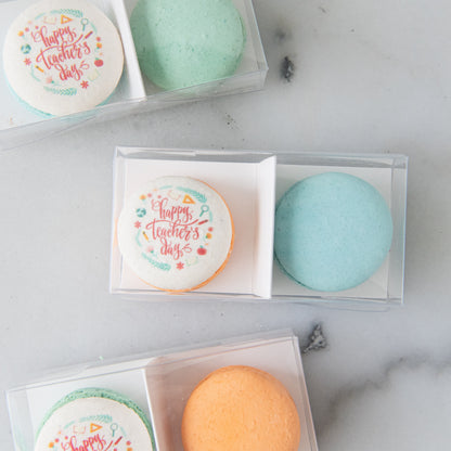 Happy Teacher's Day | 2in1 Assorted Teachers day Macaron | $7.80 Nett