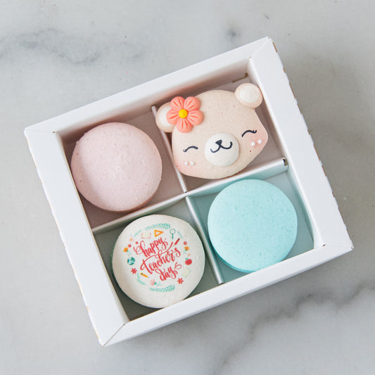 Happy Teacher's Day | 4in1 Female Bear Macaron | $13.80 Nett