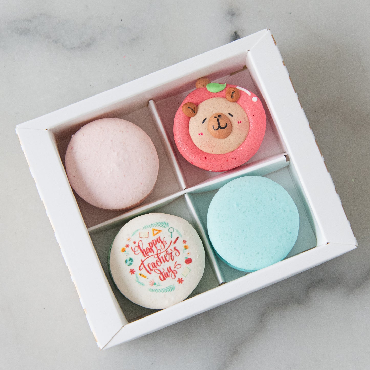Happy Teacher's Day | 4in1 Teacher Capy Macaron Set | $13.80 Nett