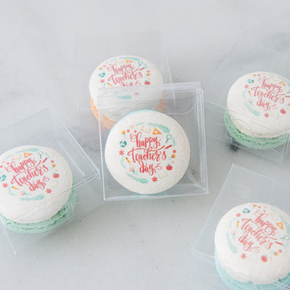 Happy Teacher's Day | Bundle of x 10 set Happy Teachers day 1pc macaron | $38.80 Nett