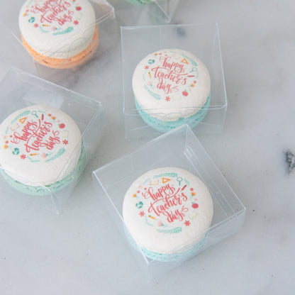 Happy Teacher's Day | Bundle of x 10 set Happy Teachers day 1pc macaron | $38.80 Nett