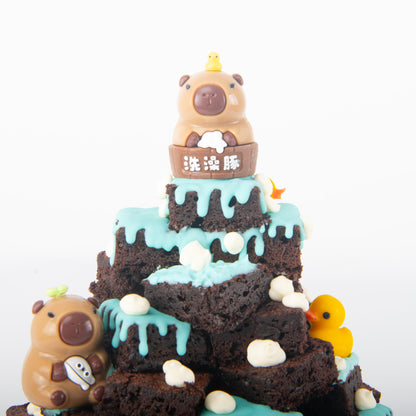 Capybara Brownie Tower In Gift Box | (U.P $228.00)