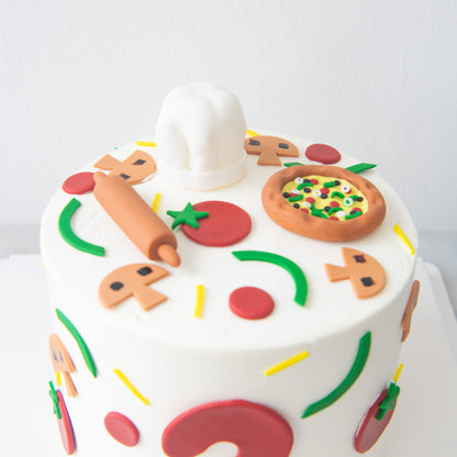 Customized Cake - Pizza Party Cake