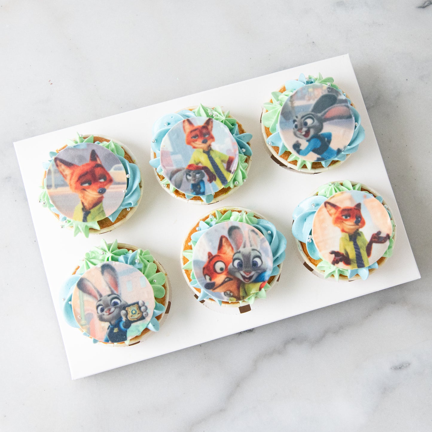 Disney Zootopia 6pcs Cupcake |($38.80 Nett)