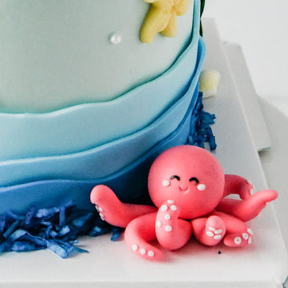 Customized Cake - Little Boy Sea Theme Cake