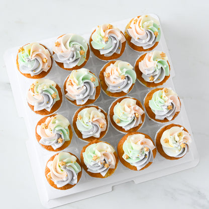 Bundle of 2 Rainbow Mini Cupcakes 16 pcs Set |  $88 Nett