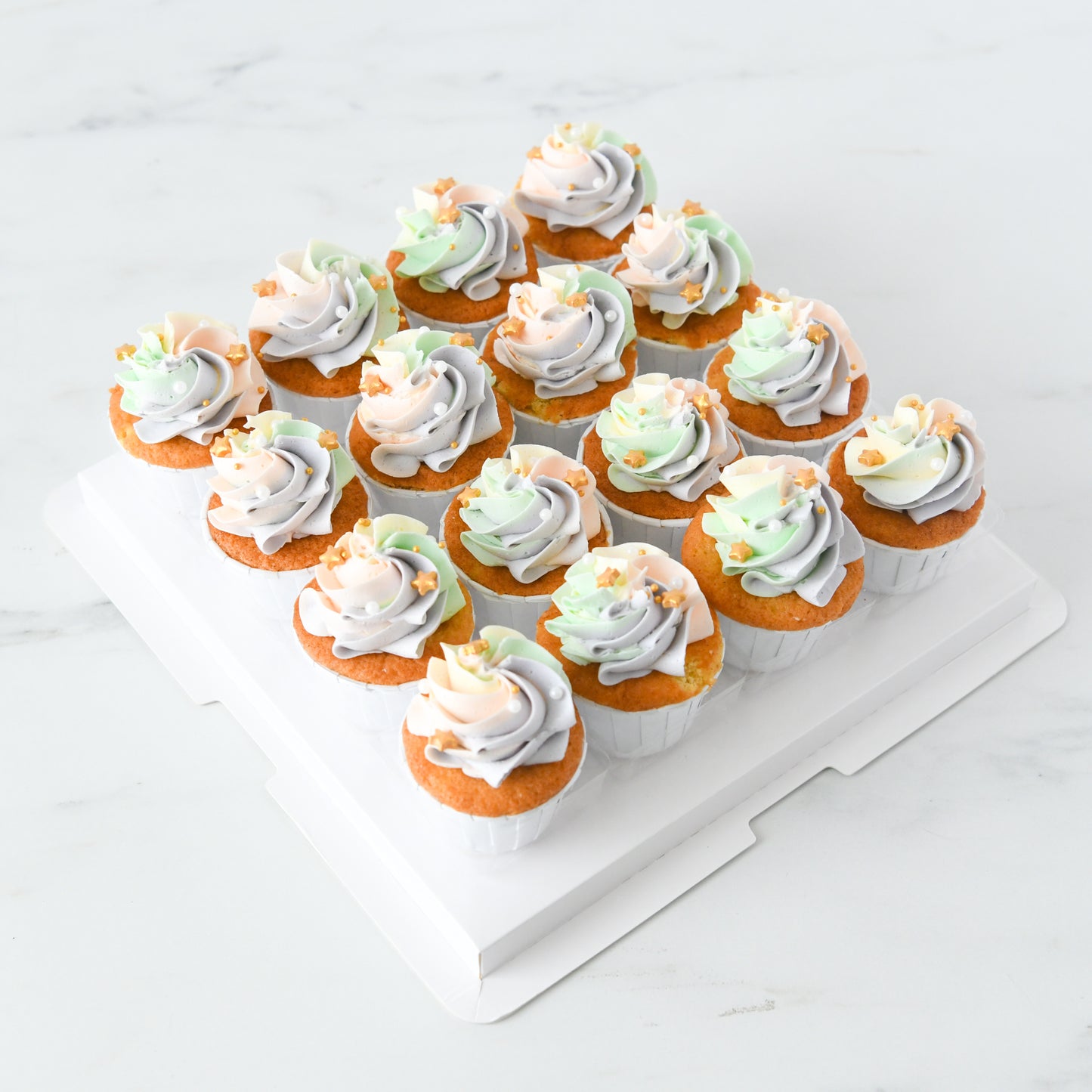 Bundle of 2 Rainbow Mini Cupcakes 16 pcs Set |  $88 Nett