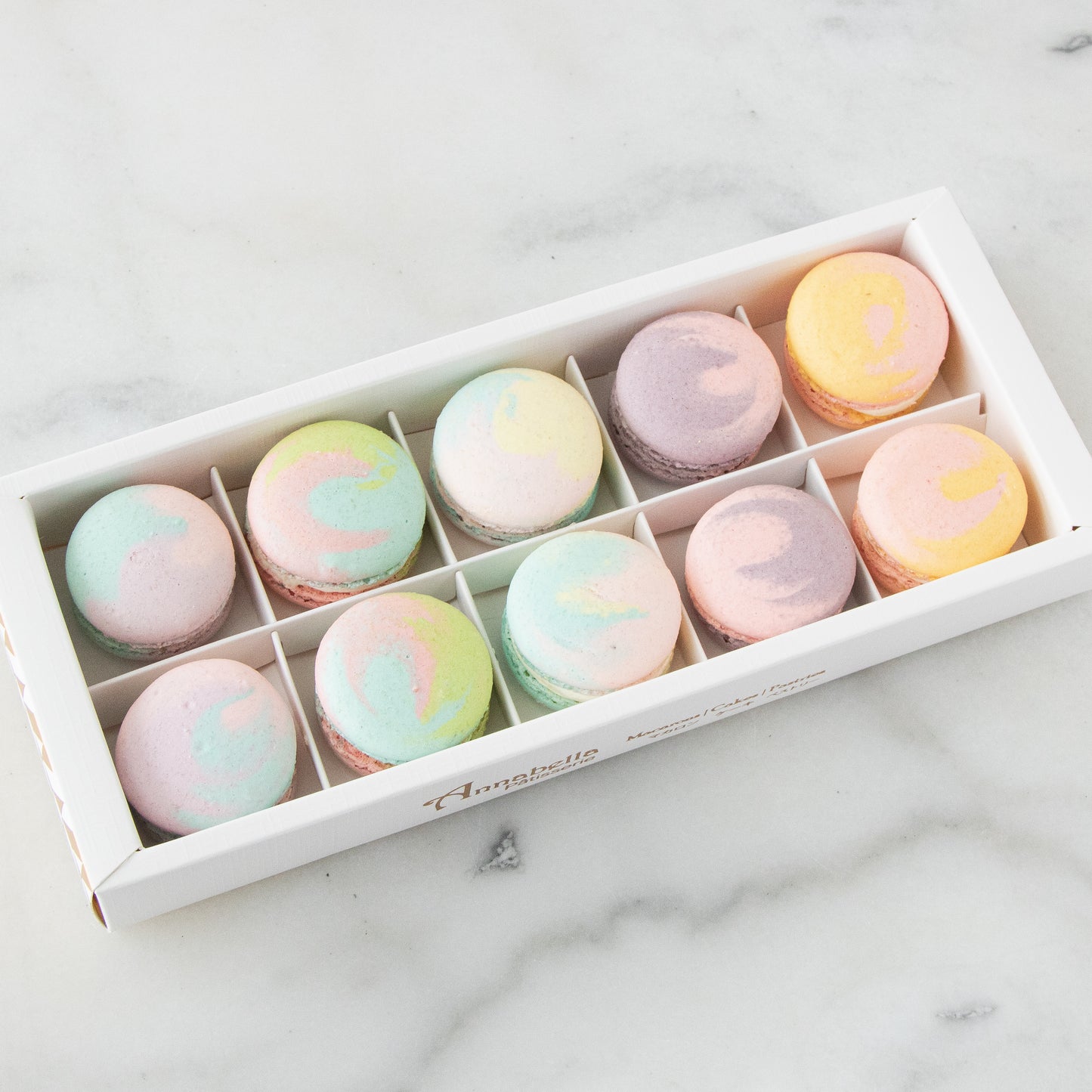 10pcs Marvelous Macarons (Marvellous 1) in Gift Box and Paper Bag | Perfect Gift Choice