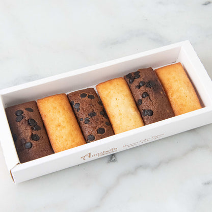 Bundle Set | 6pcs Golden Treat French Financier (3x Original + 3 Chocolate) + 6pcs C1 Macarons | $24.80 Nett
