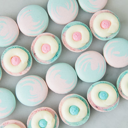 20pcs Gender Reveal Macarons In Gift Tray | $58.80 Nett