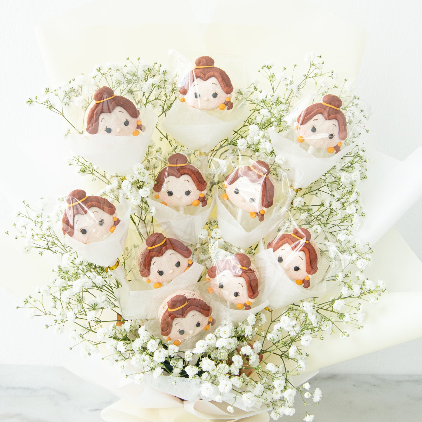 Disney Tsum Tsum Princess Belle Macaron Bouquet | ($138 Nett)