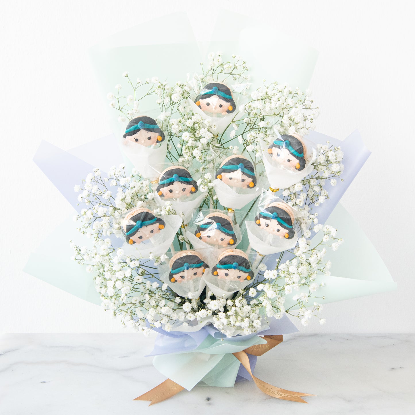 Disney Tsum Tsum Princess Jasmine Macaron Bouquet | ($138 Nett)