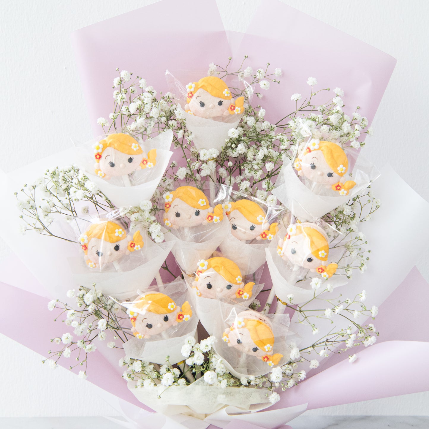 Disney Tsum Tsum Princess Rapunzel Macaron Bouquet | ($138 Nett)