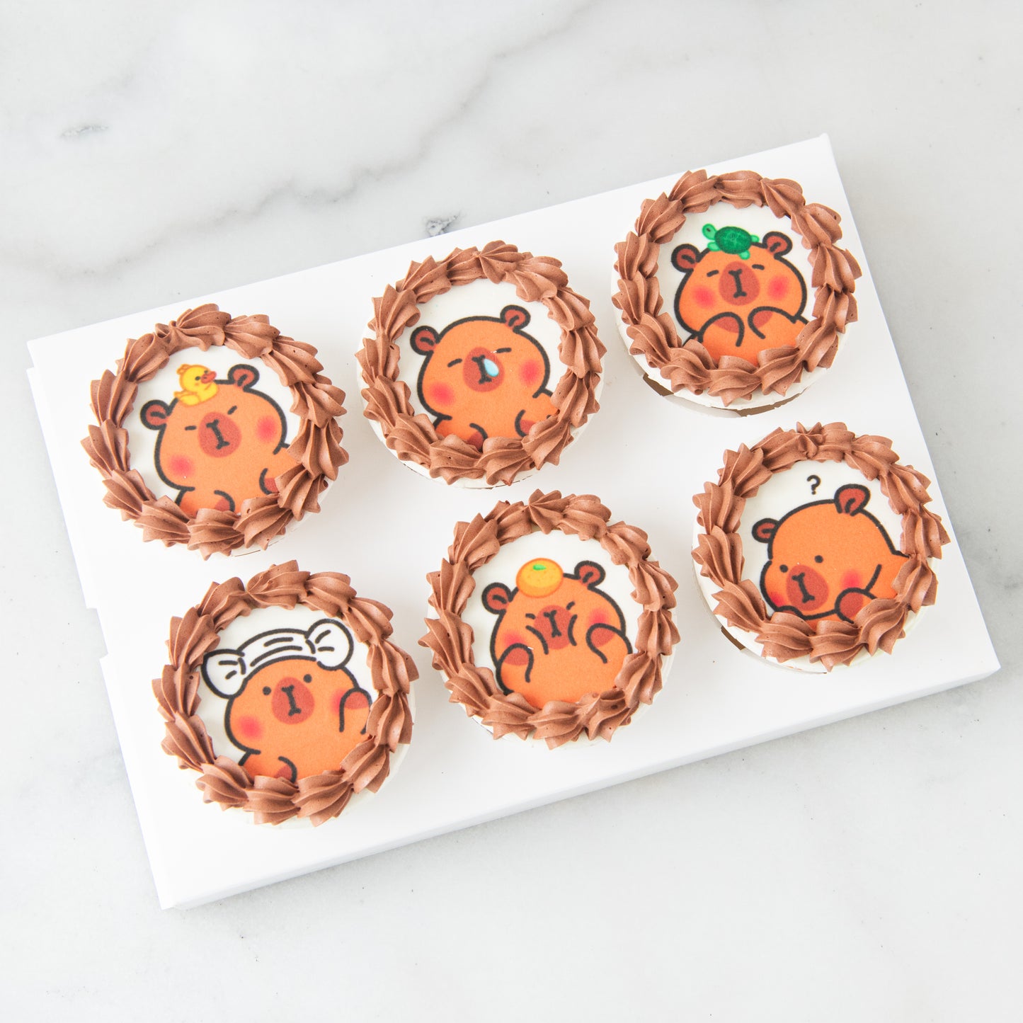 🔥8.8 SALE🔥| 6pc Capybara cupcakes In Gift Box | NOW FOR ONLY $25.80 (U.P $77.60)
