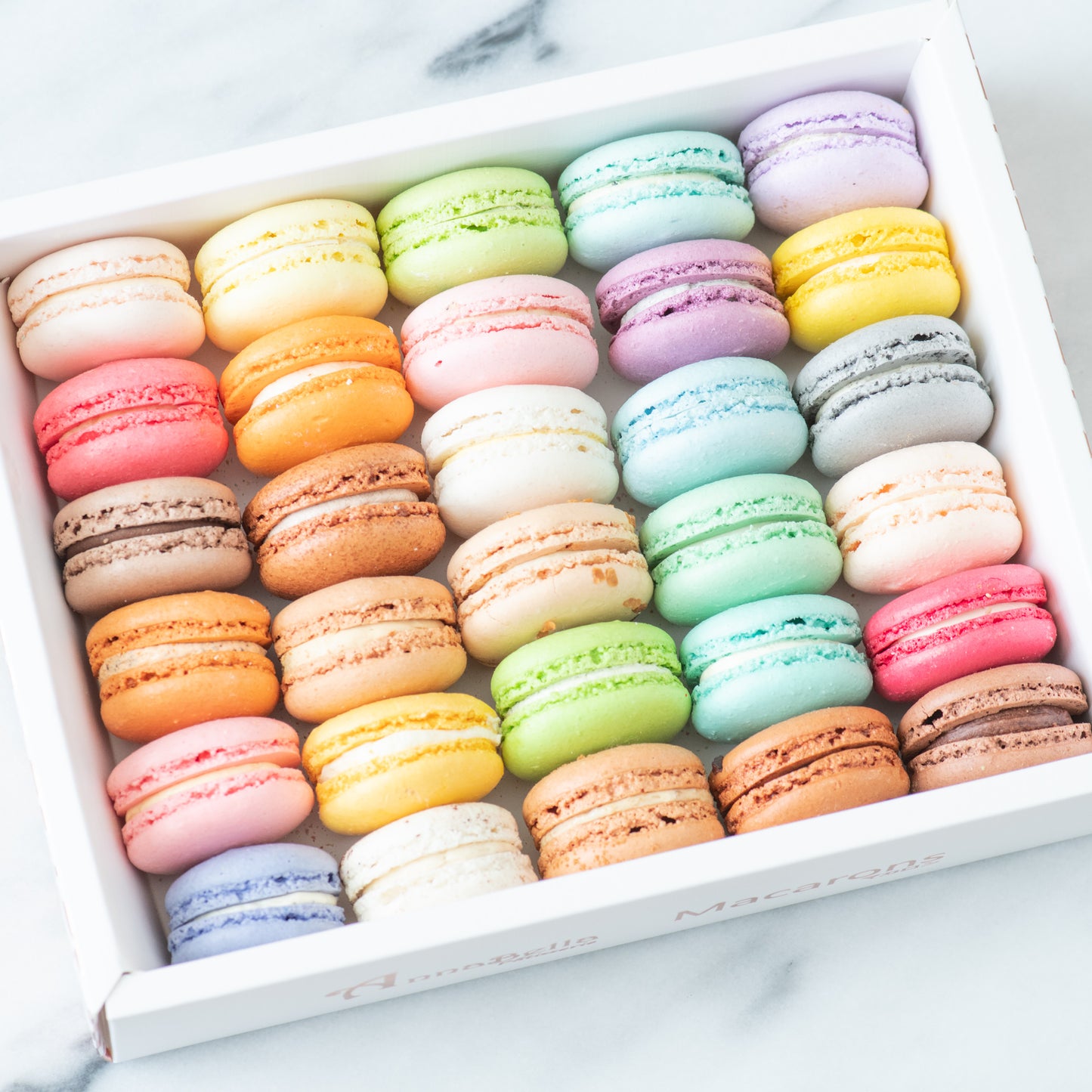 30 pcs Classic & Premium Macarons in Gift Box and Paper Bag  | U.P $138.00