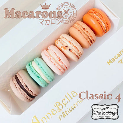 6PCS Macarons in Gift Box (Classic 4) | in Gift Box and Paper Bag | Perfect Gift Choice | (U.P $23.90)