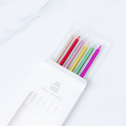 Colourful Candle  6pcs Pack  | $3.80 Only