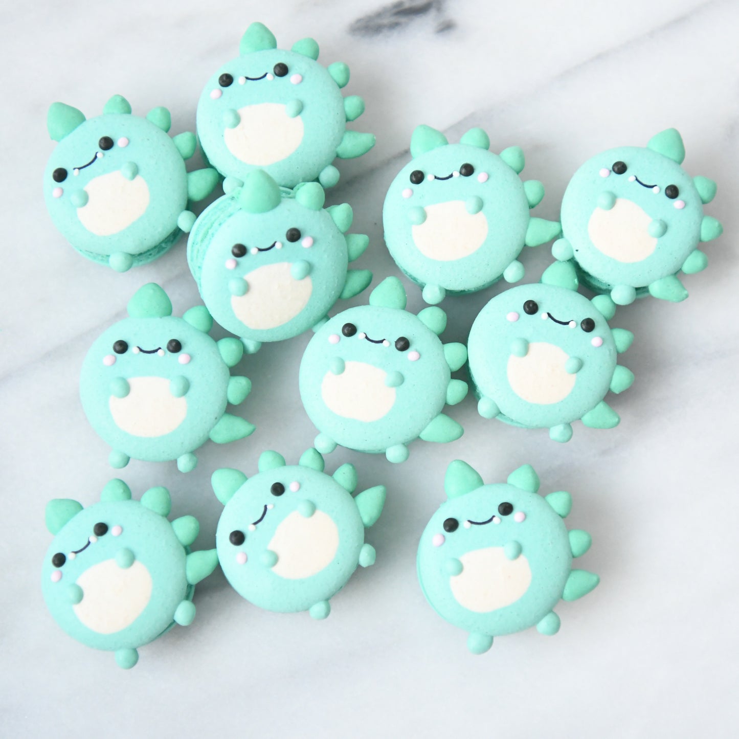 Dinosaur Macaron Tower |  43pcs Macarons Total in a Tower | $138 Only