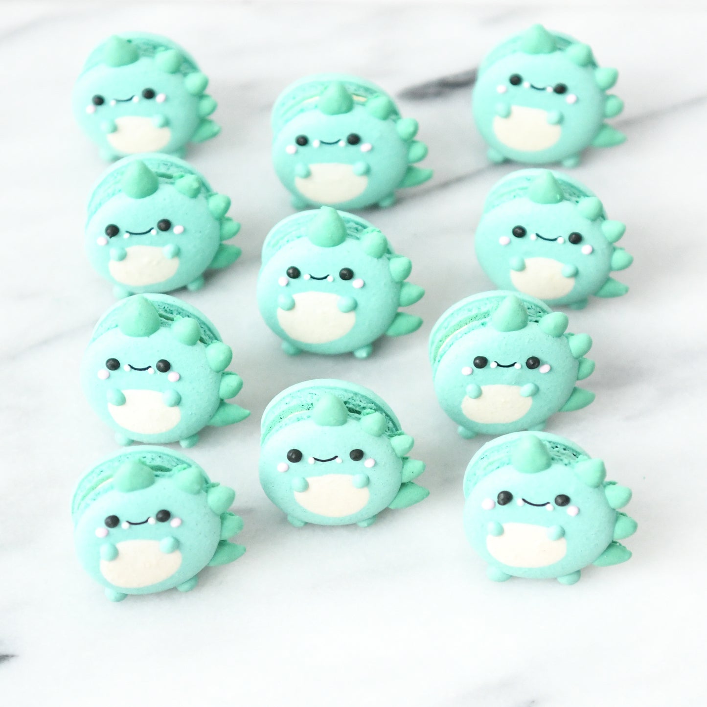 Dinosaur Macaron Tower |  43pcs Macarons Total in a Tower | $138 Only
