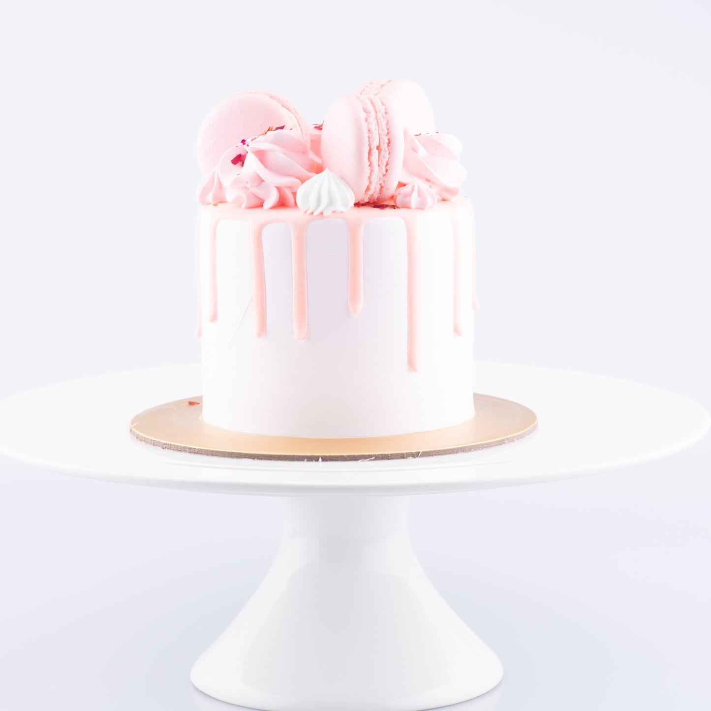 Bundle Set | Lychee Rose Cake Petite + 6pcs C1 Macarons | $39.90 Nett